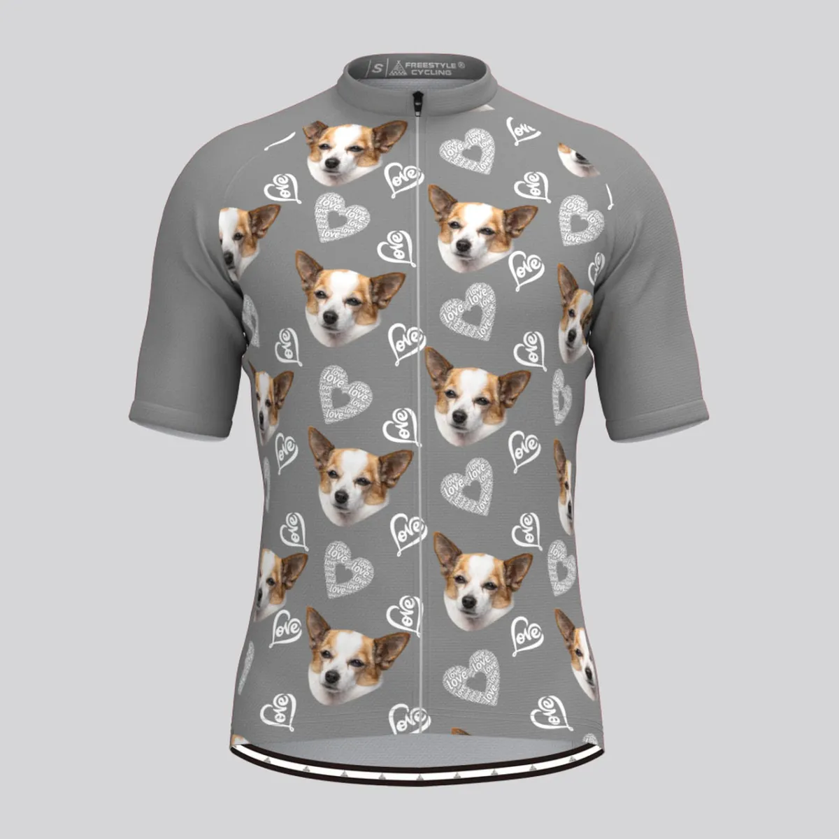 Custom Pup Face V4 Men's Jersey-Gray To Buy