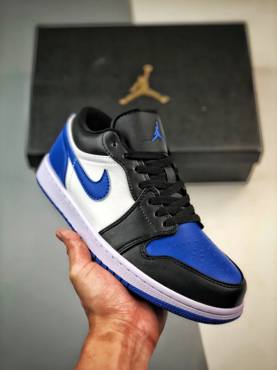 Air Jordan 1 Low ‘Royal Toe’ White/Royal Blue-Black 553558-140