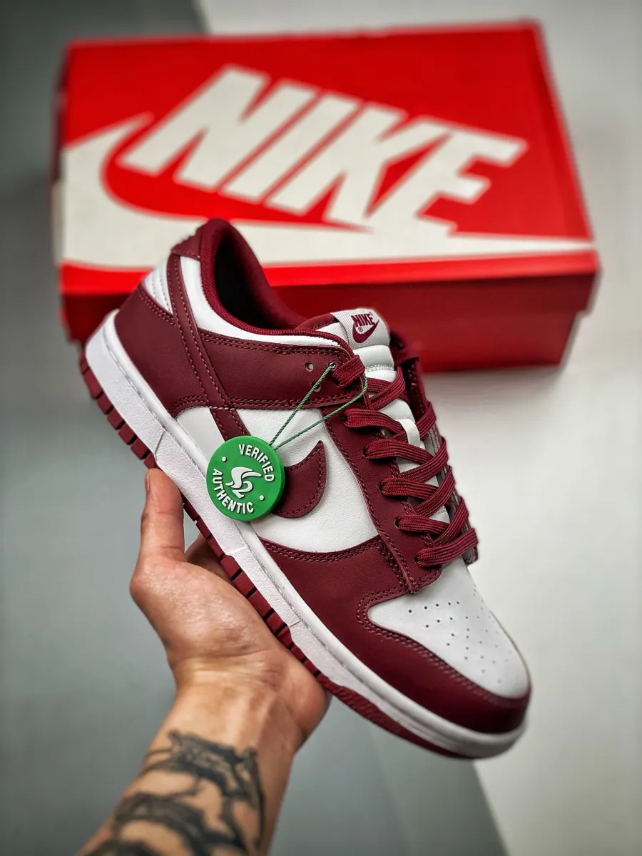 Nike Dunk Low Team Red/White DD1391-601 / dunks burgundy