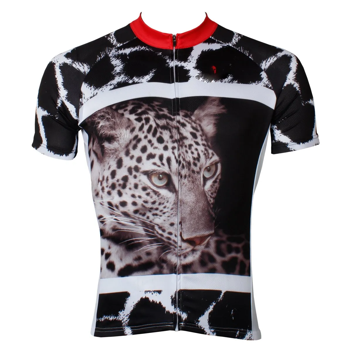 ILPALADINO Snow Leopard Nature Men's Professional MTB Cycling Jersey Breathable and Quick Dry Comfortable Bike Shirt for Summer NO.553