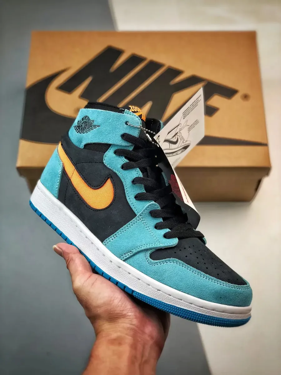 Air Jordan 1 High Zoom CMFT 2 'Bleached Aqua' - Bleaching Jordans DV1307-408