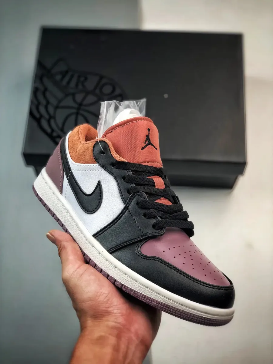 Air Jordan 1 Low SE White/Black-Sky J Orange-Sky J Mauve Jordan 1 Mauve