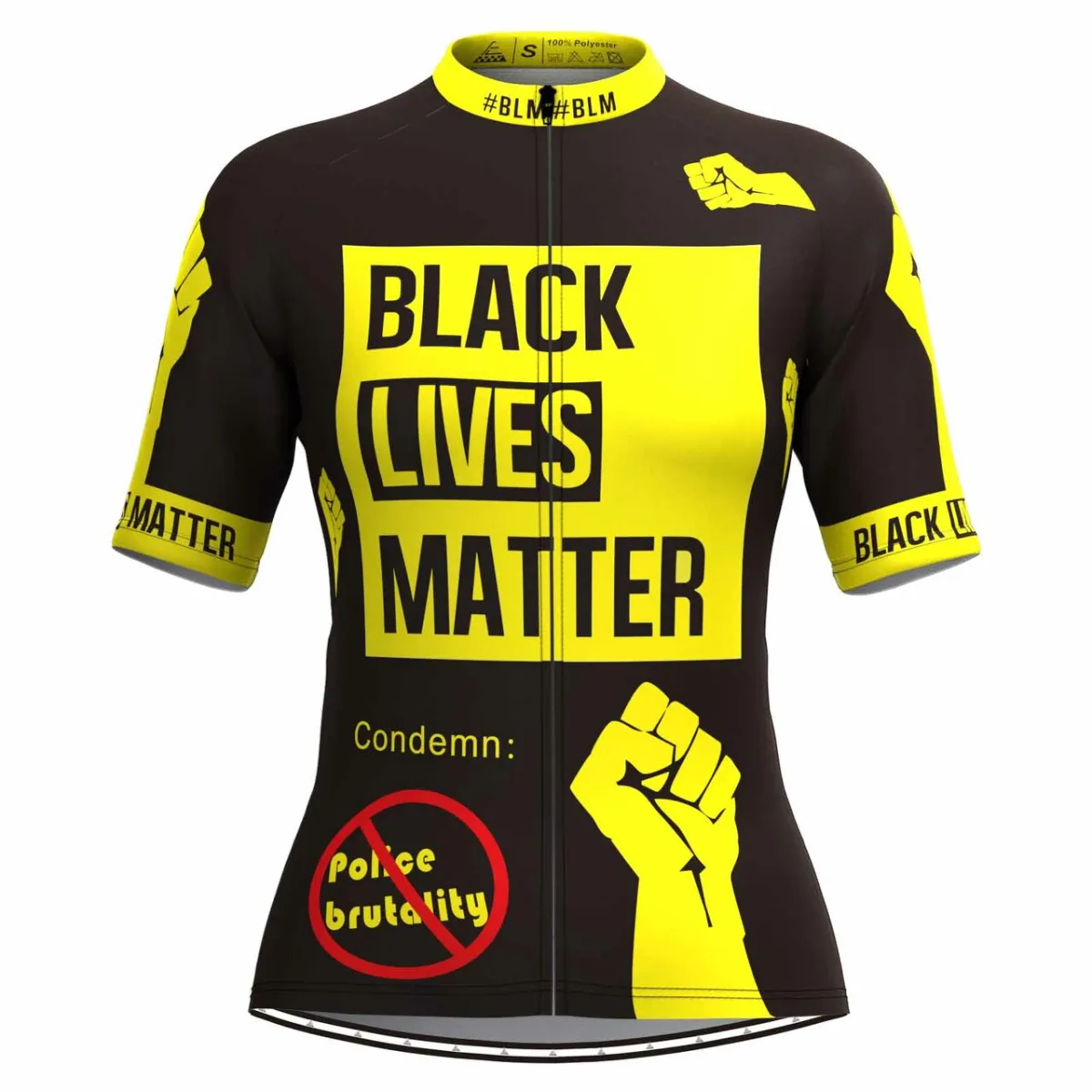 Black Lives Matter Women's Cycling Jersey Brand New