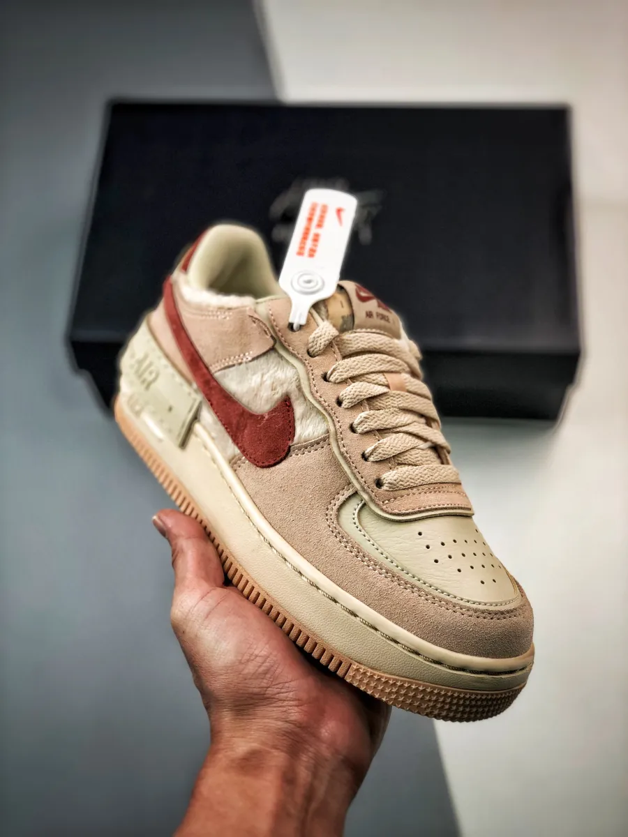 Nike Air Force 1 Shadow Shimmer/Sanddrift/Mars Stone DZ4705-200 #air force 1 mars