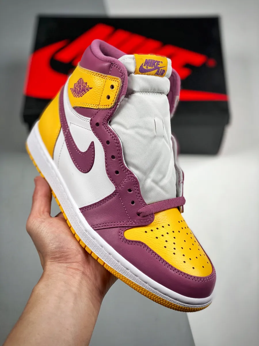 Air Jordan 1 High OG 'Brotherhood' University Gold/Light Bordeaux-White / air jordan 1 high retro og 'brotherhood'