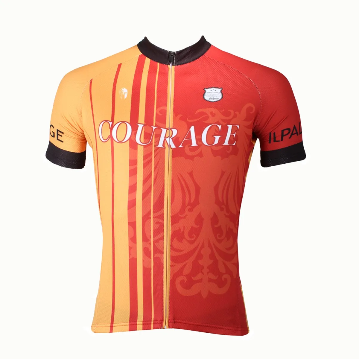 ILPALADINO Courage Orange Men's Professional MTB Cycling Jersey Breathable and Quick Dry Comfortable Bike Shirt for Summer NO.171
