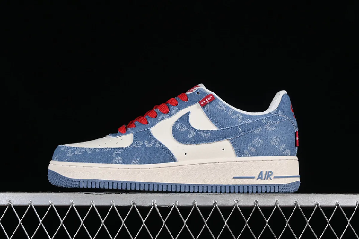 Air Jordan 1 Low 'USA' Navy Blue/White-Red #red jordan air force 1