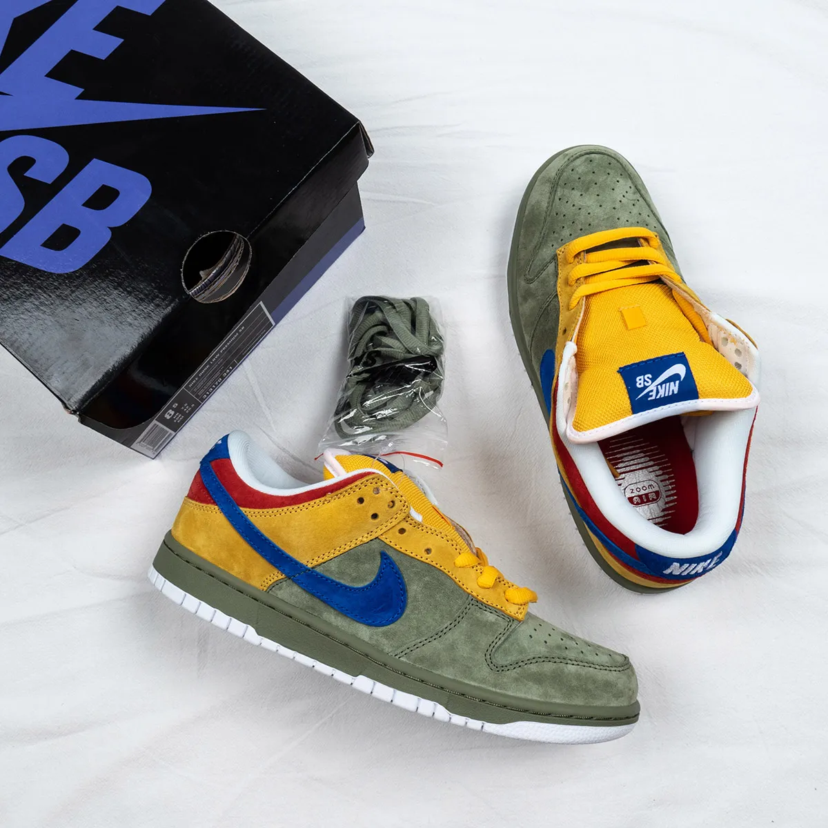 Nike Dunk Low Premium Sb 'Puff 'N' Stuff' OIL GREEN/INTERNATIONAL BLUE 313170-341 Outlet