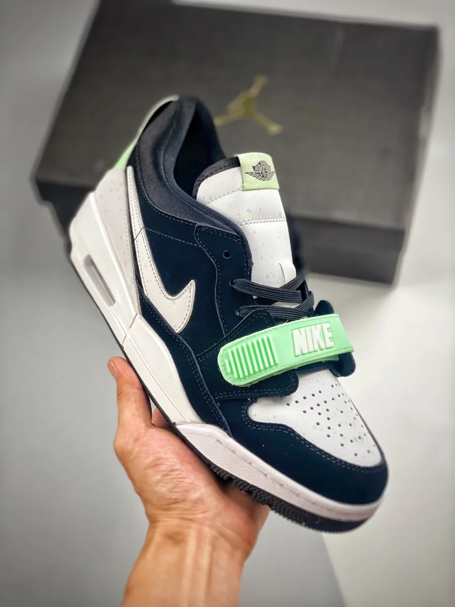 Jordan Legacy 312 Low Black White Teal Tint CJ5500-013 Teal Color Shoes