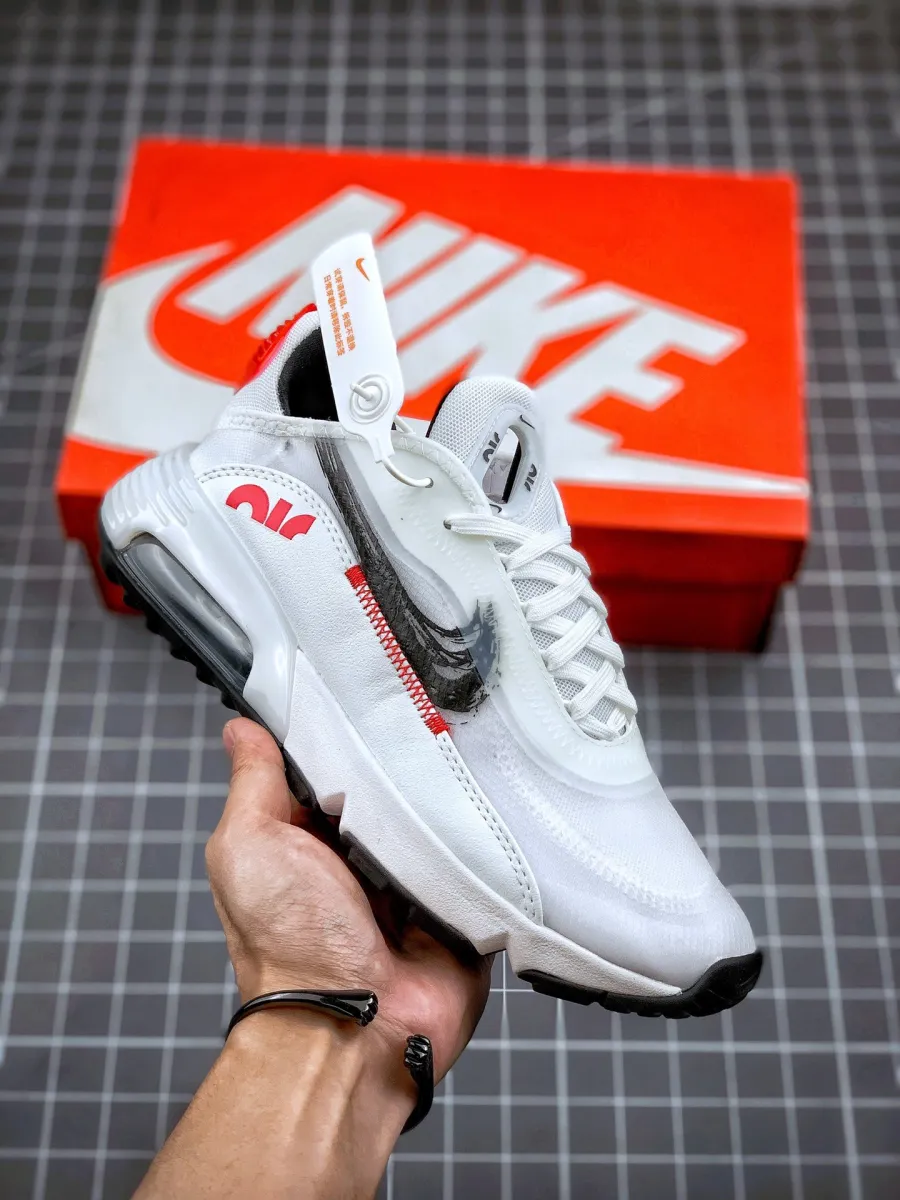Nike Air Max 2090 Brushstroke White/University Red/Black DA4304-100 nike brushstroke