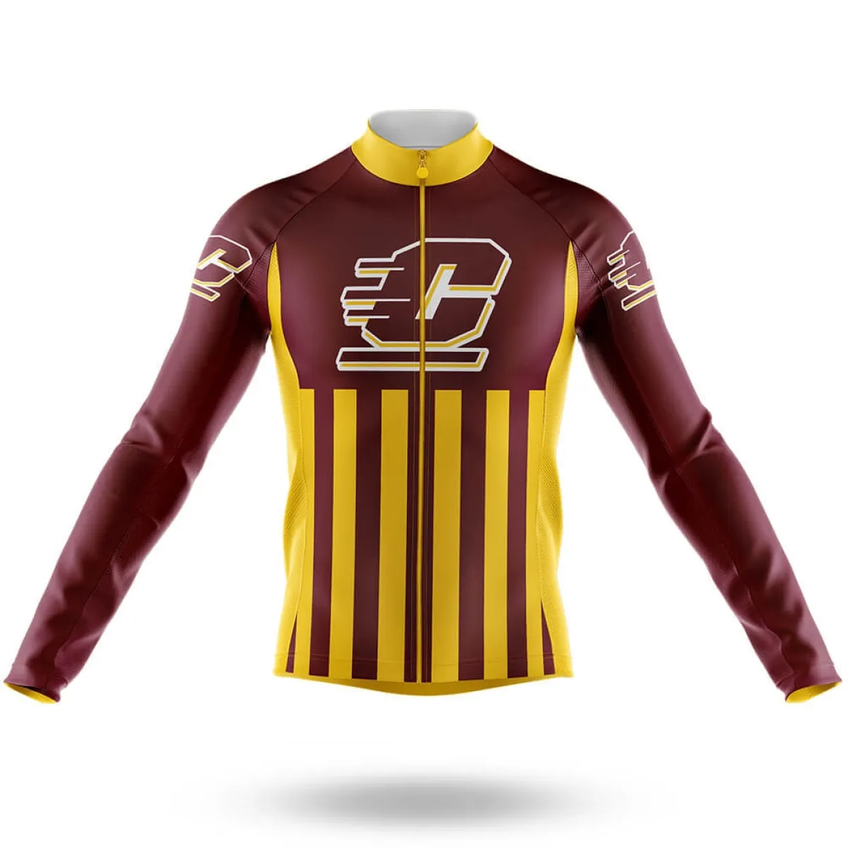 Central Michigan University USA Long Sleeve Cycling Jersey Only