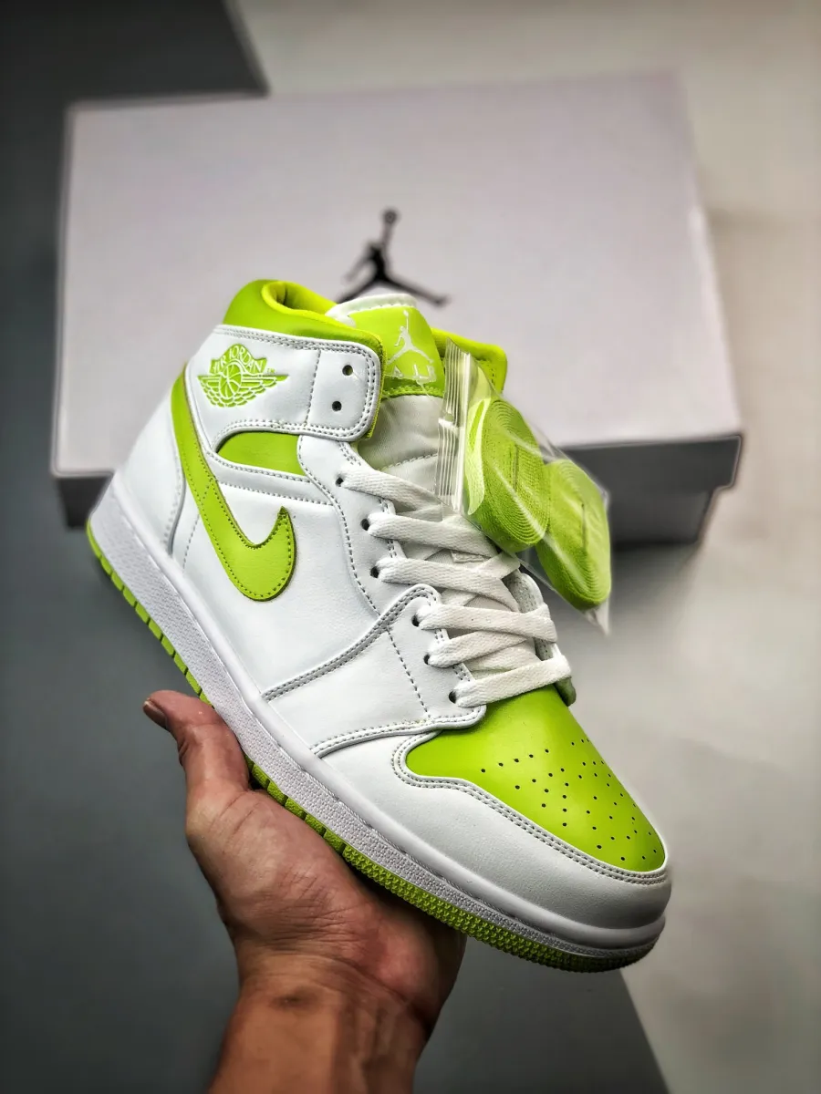 Air Jordan 1 Mid 'White Lime' Air Jordan 1 Mid White Lime