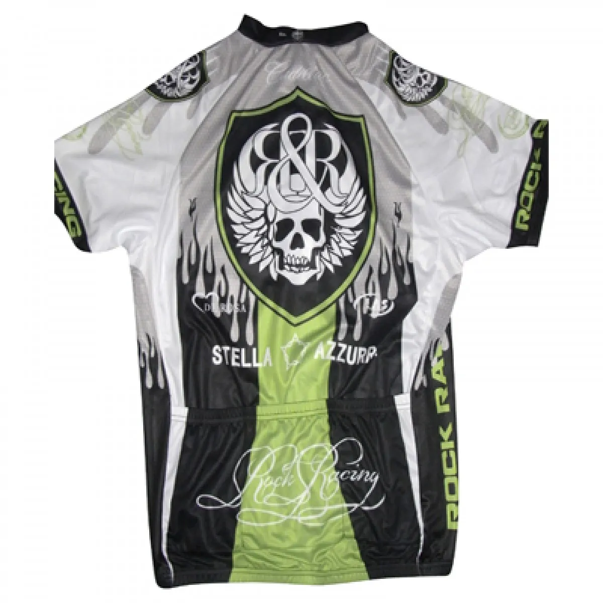 ROCK RACING CYCLING Short Sleeve Jersey GREEN Restock