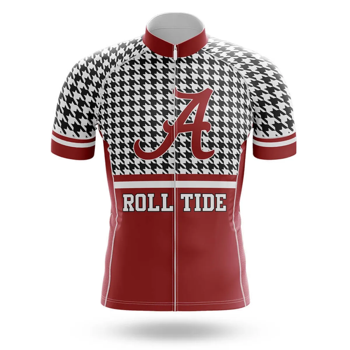 Crimson Tide Houndstooth Pattern - Men's Cycling - Jersey Only