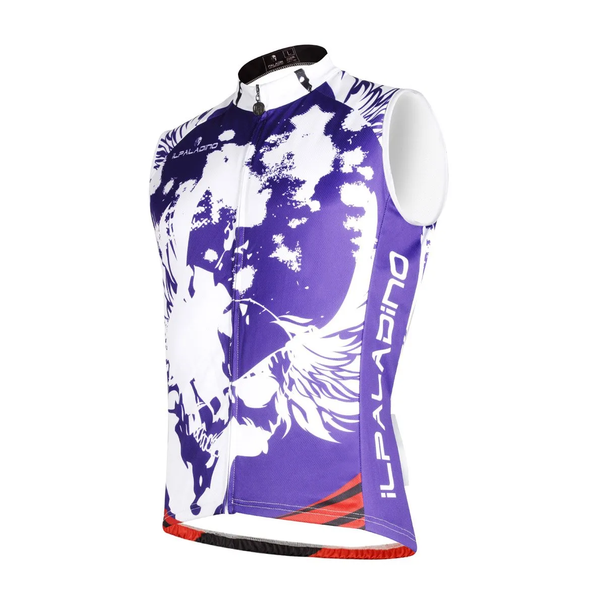 White Wing Feather Purple Men's Cycling Sleeveless Bike jersey T-shirt Summer Spring Road Bike Wear Mountain Bike MTB Clothes Sports Apparel Top NO.W 668