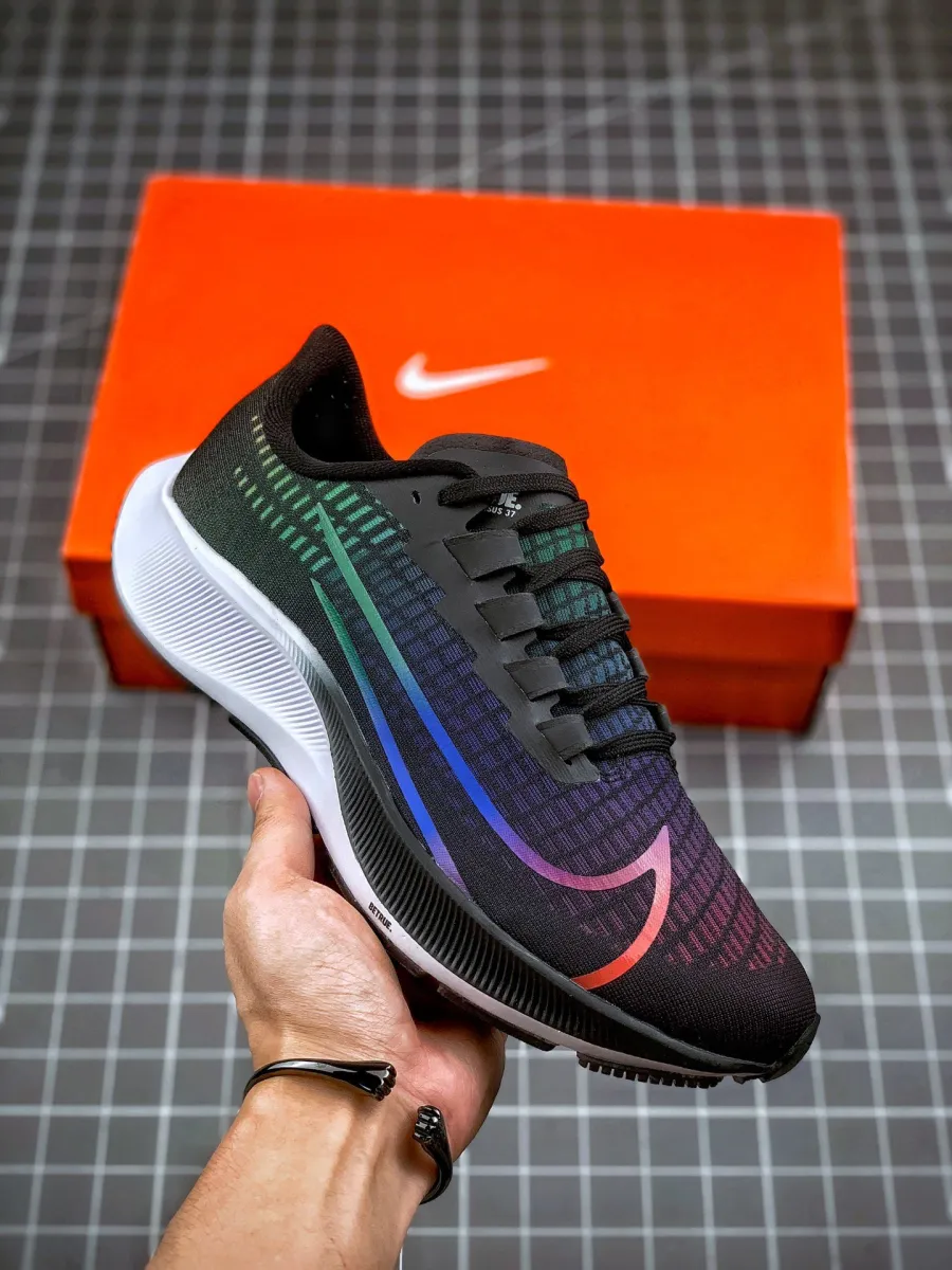 Nike Air Zoom Pegasus 37 'BeTrue' Black/Multi-Color-Whie nike air zoom pegasus 37 betrue