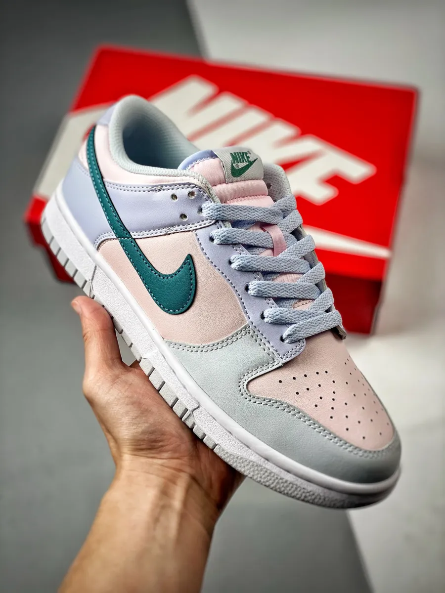 Nike Dunk Low Football Grey/Mineral Teal-Pearl Pink FD1232-002