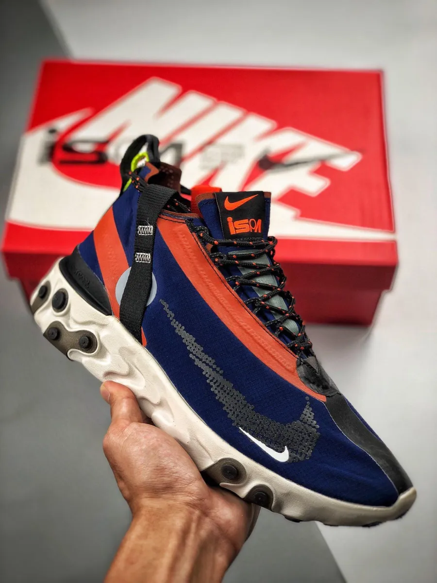 Nike React SP Mid ISPA Navy AT3143-400 Brand New