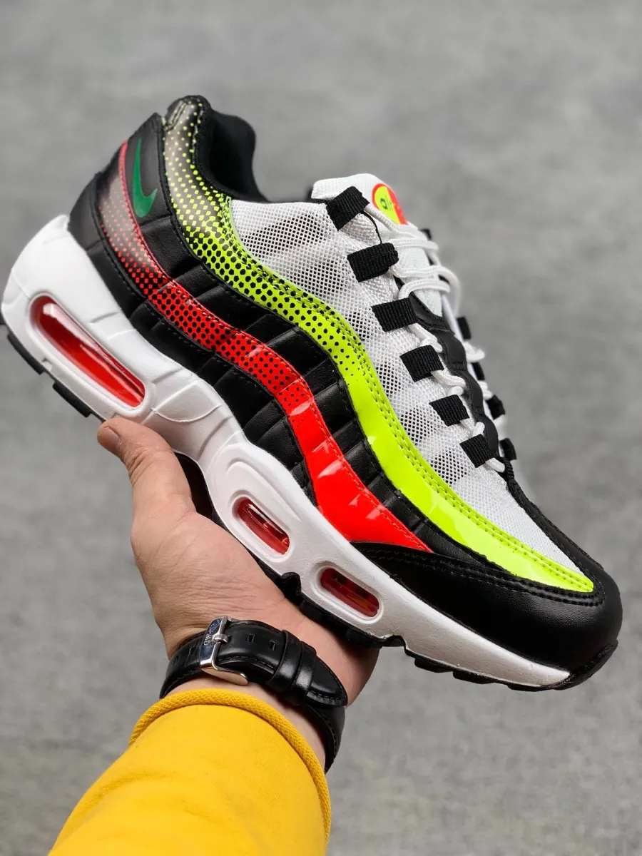 Nike Air Max 95 SE Black/White-Volt-Solar Red AJ2018-004 Online