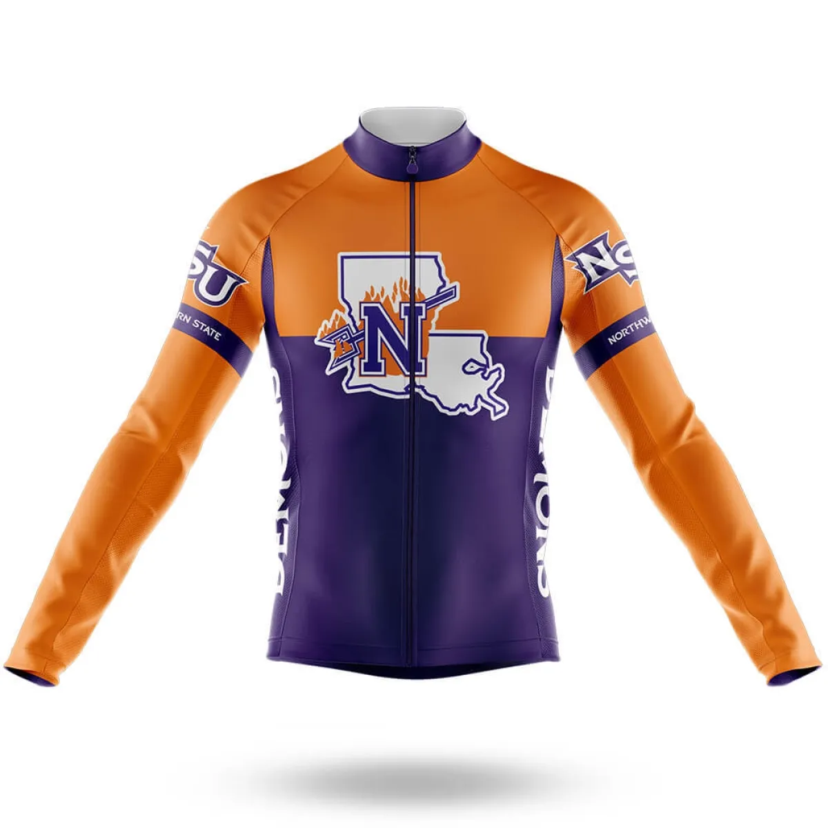 Northwestern State University V2 Long Sleeve Cycling Jersey Only