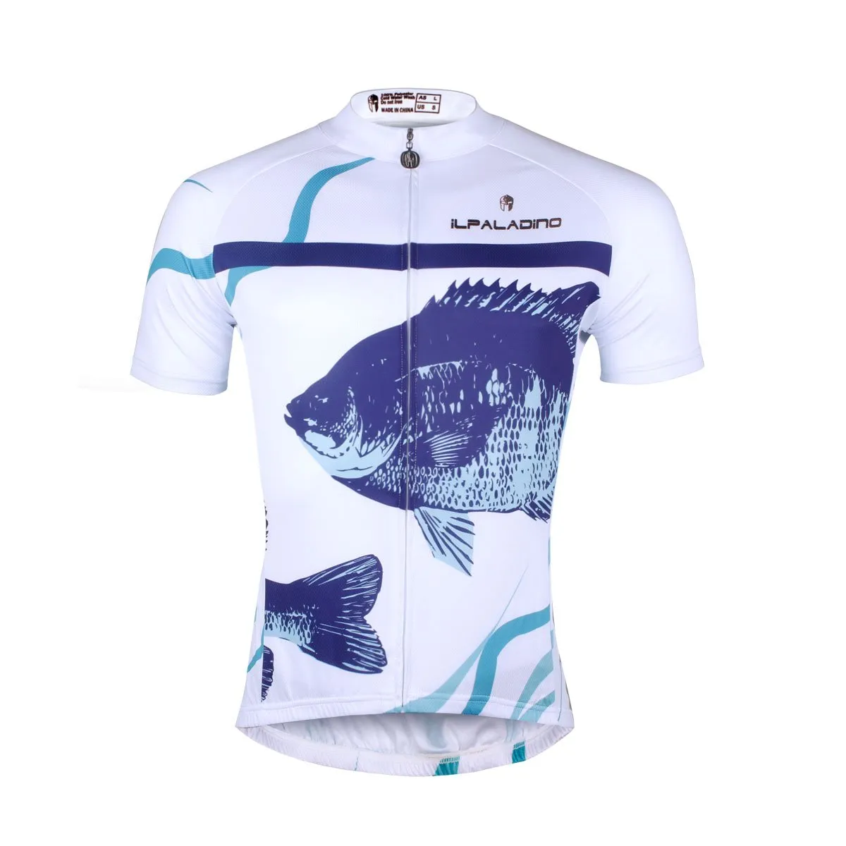 Fish White Bike Shirt Summer Cycling Jersey NO.744 Online