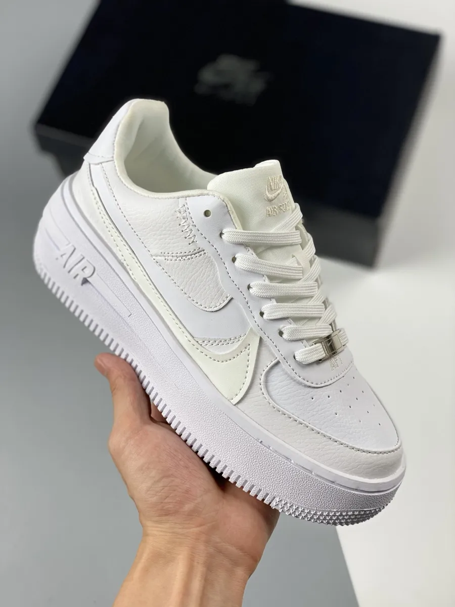 Nike Air Force 1 PLT.AF.ORM 'Triple-White' #nike air force 1 plt.a form