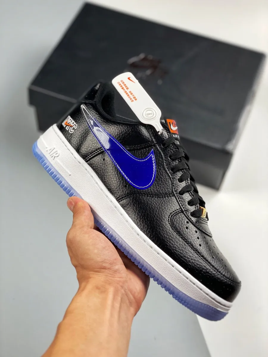 Kith x Nike Air Force 1 Low NYC Black Team Orange WMNS CZ7928-001 - kith air force 1 nyc black
