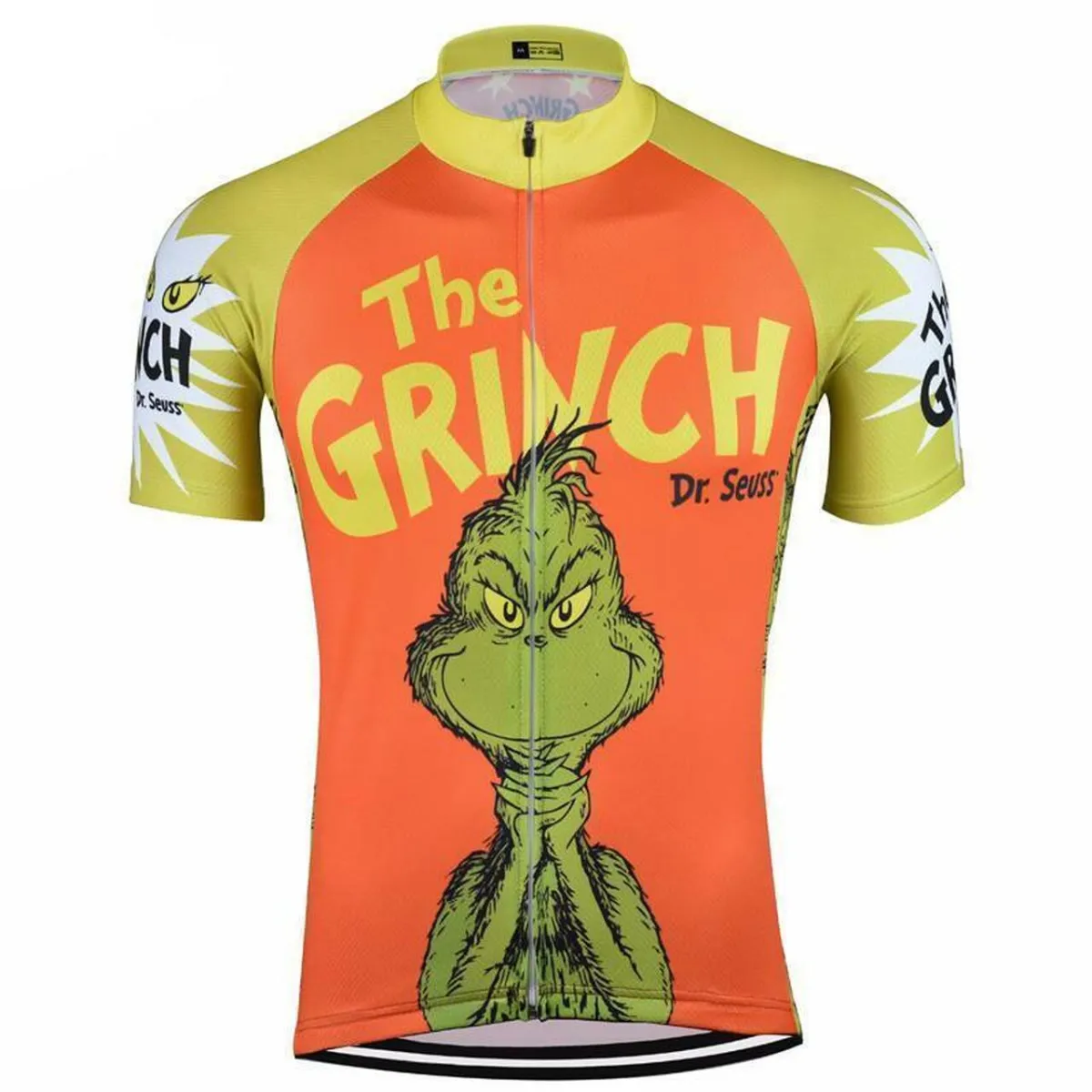 The Grinch Dr Seuss Orange Men's Cycling Jersey To Buy
