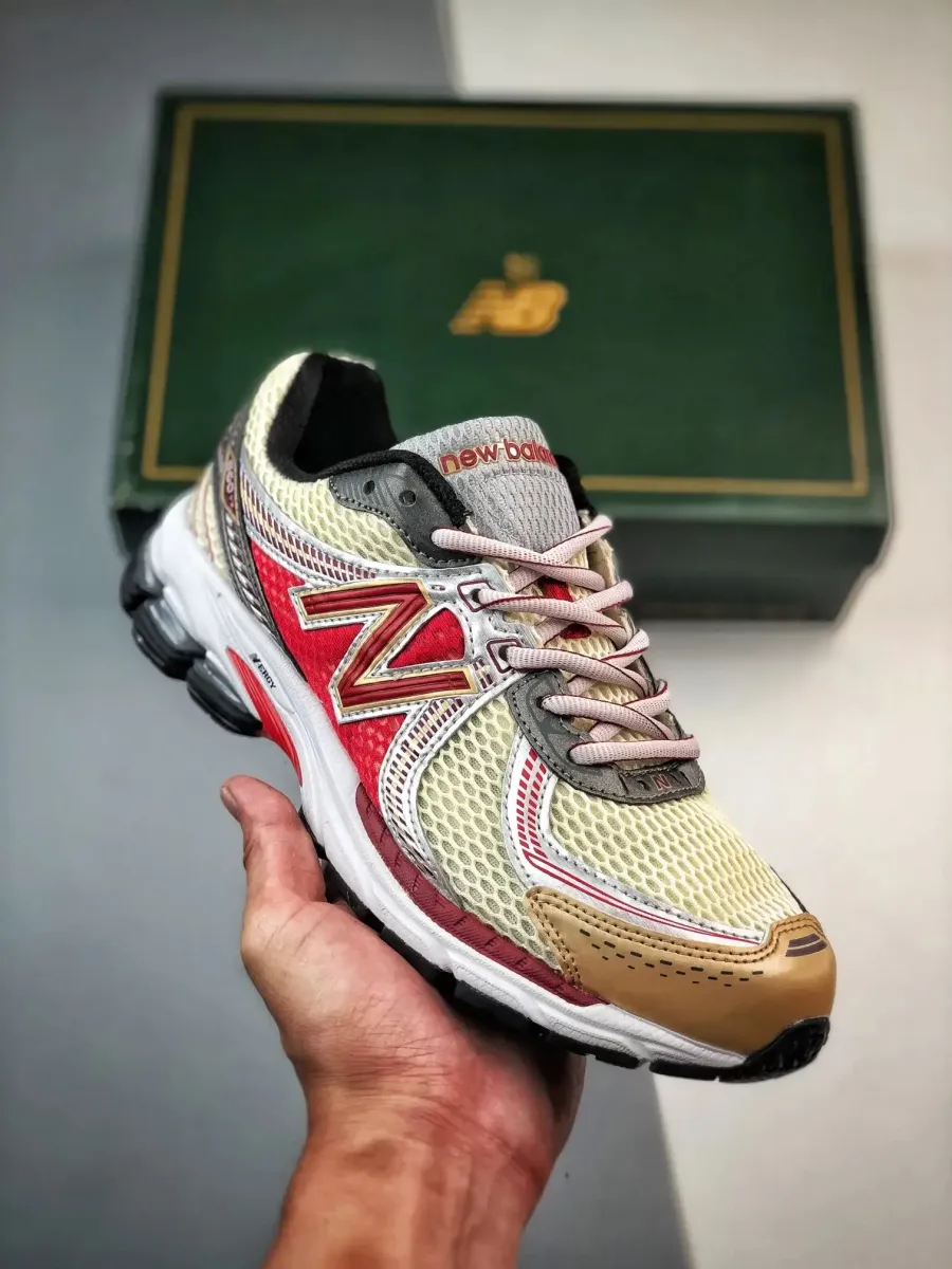 Aime Leon Dore x New Balance 860v2 Red/White/Gold aime leon dore jordan 4