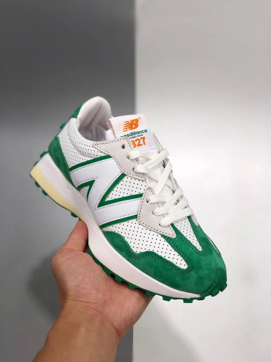 Casablanca x New Balance 327 Green White Nb 327 Casablanca