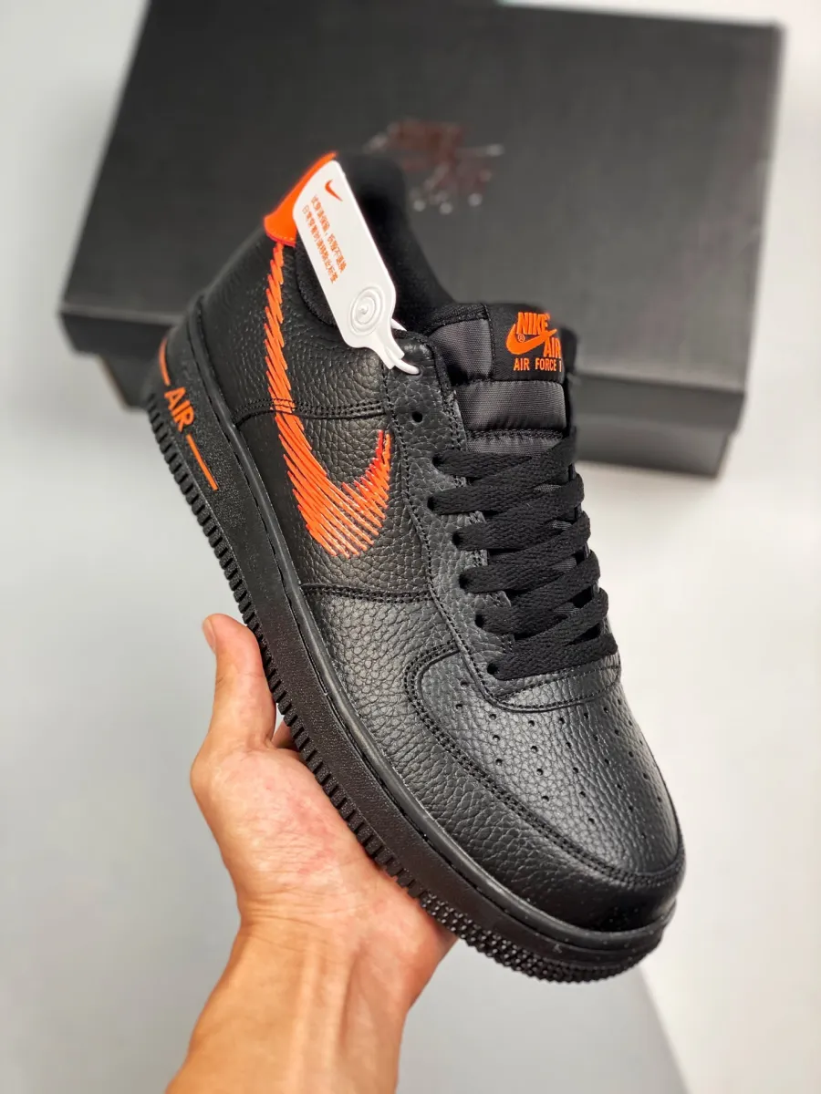 Nike Air Force 1 Low 'Zig-Zag' Black/Orange DN4928-001 / orange black and white air force 1