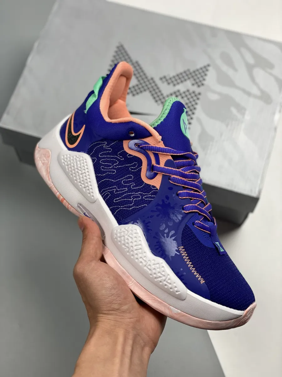 Nike PG 5 Lapis/Blue Void/Crimson Bliss CW3143-400 #pg 5 crimson