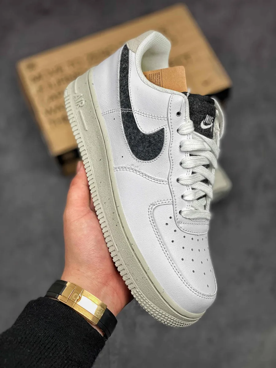 Nike Air Force 1 07 Low White Black DA6682-100 #light bone af1