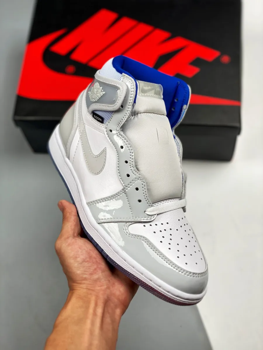 Air Jordan 1 High Zoom R2T 'Racer Blue' CK6637-104 / jordan 1 retro high zoom white racer blue