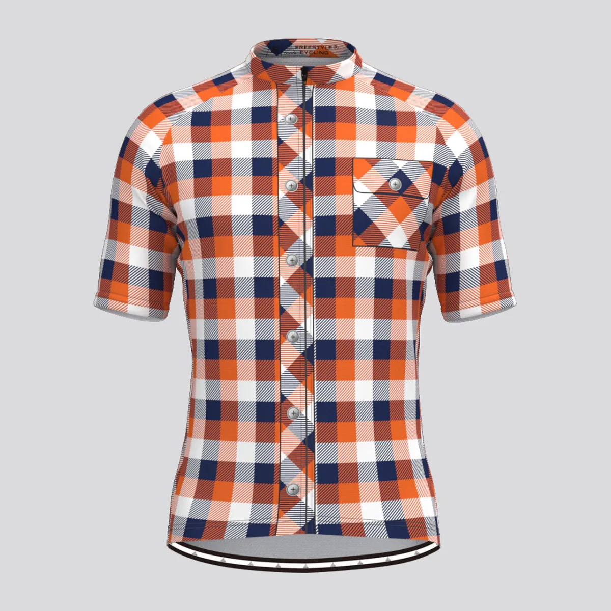 Plaid Checkered Shirt V14 Men's Cycling Jersey Restock