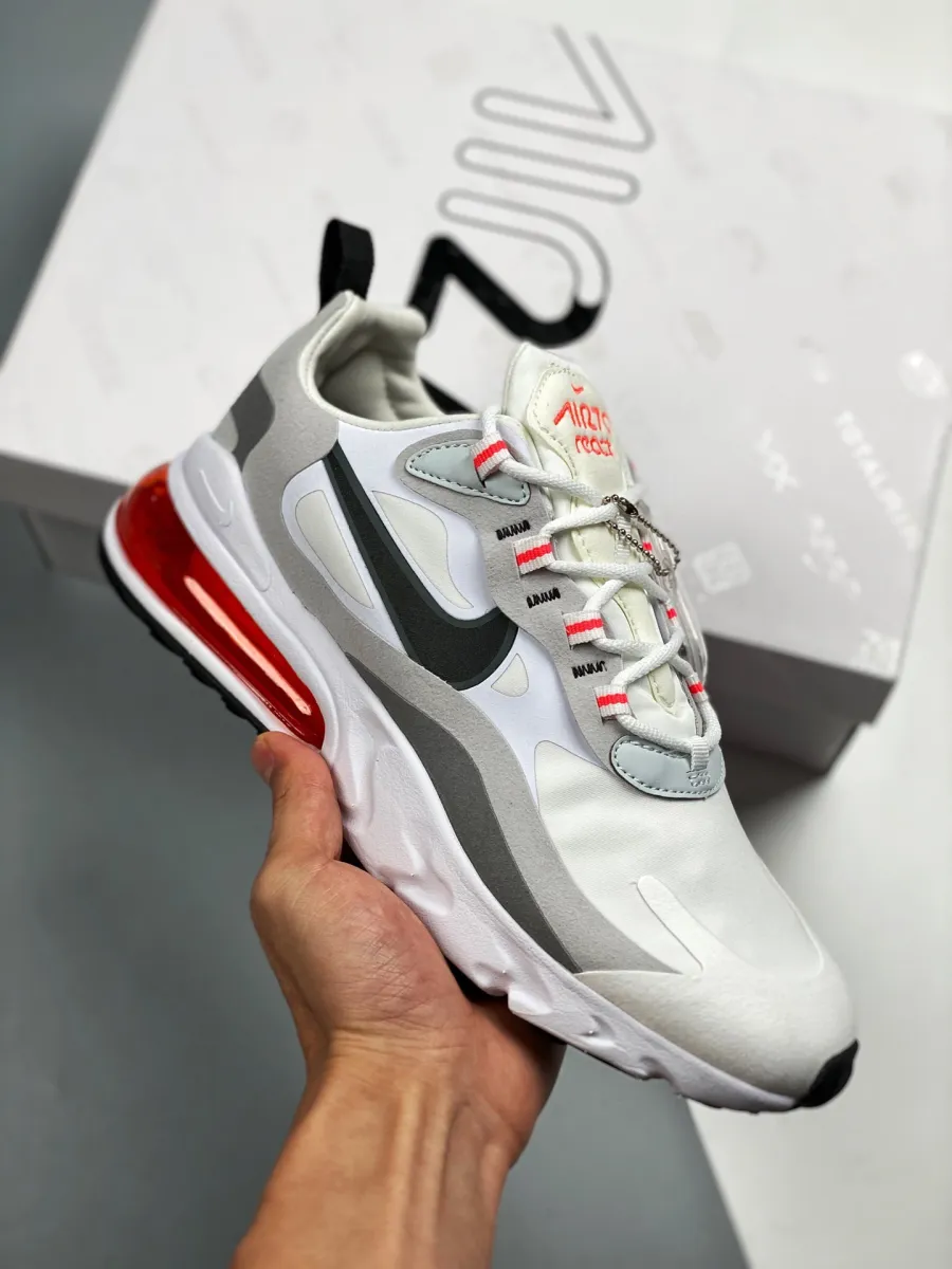 Nike Air Max 270 React White Flash Crimson CT1280-100 - air max 270 react flash crimson