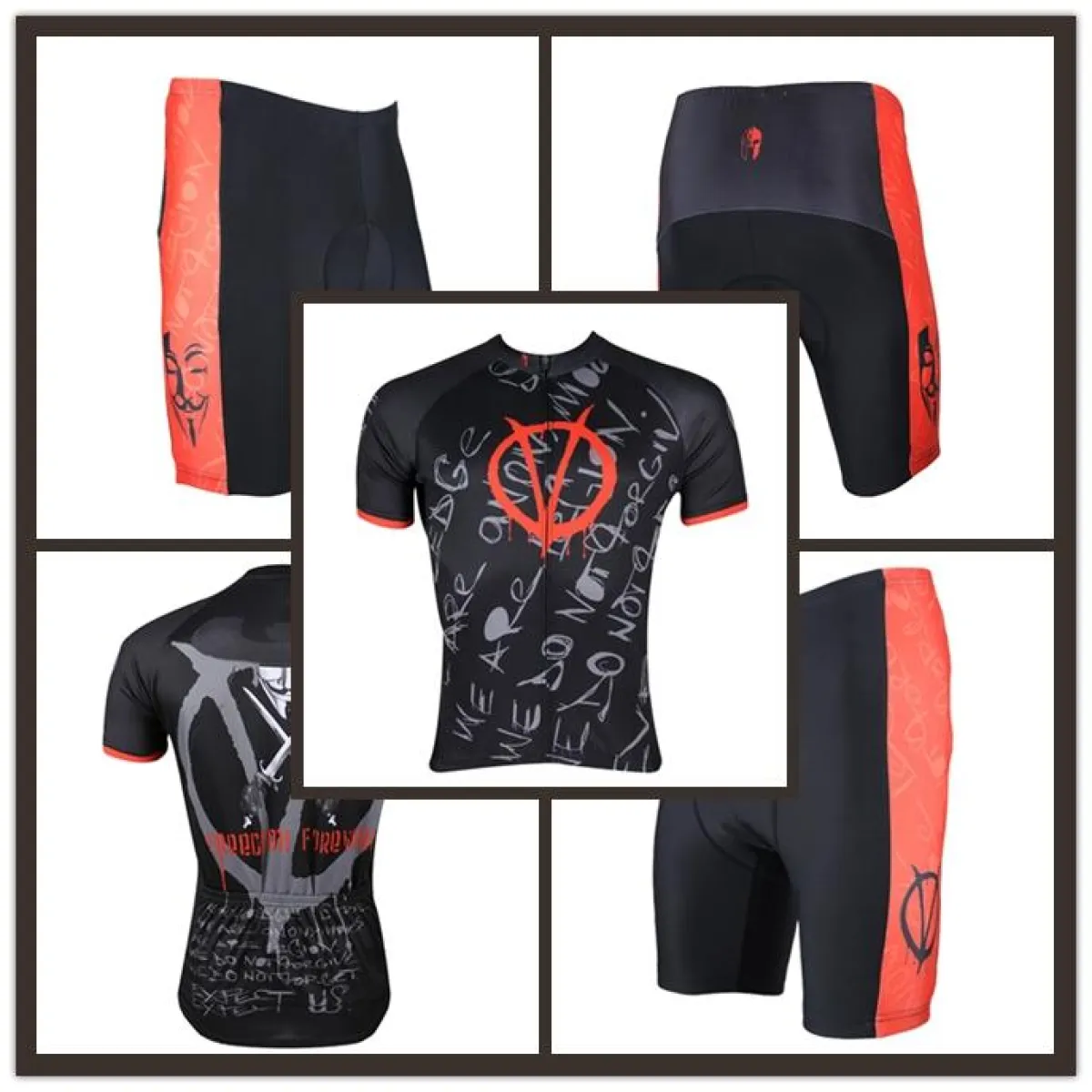 Men's Cycling Suit/Jersey T-shirt Summer V for Vendetta NO.144