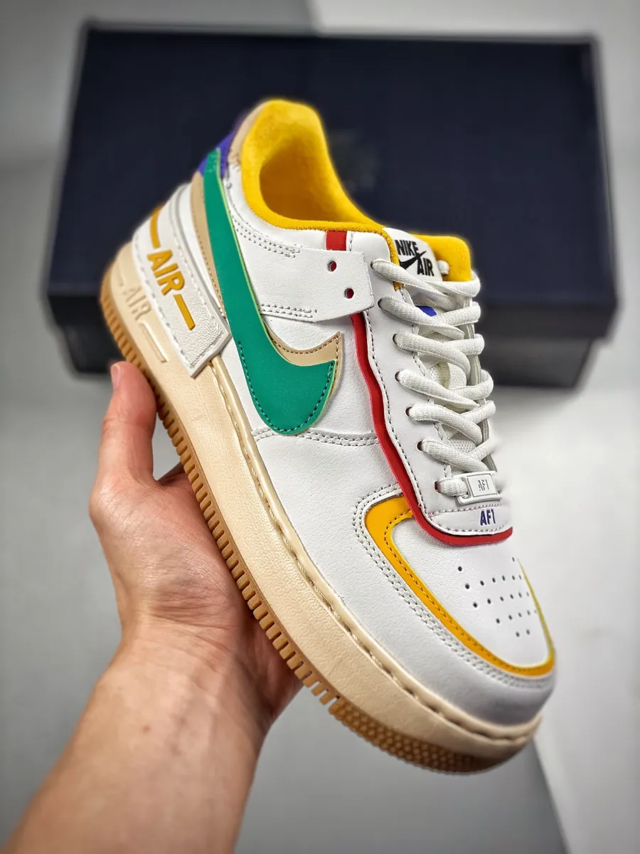 Women's Nike Air Force 1 Shadow White/Multi-Color Multi Colored Air Force