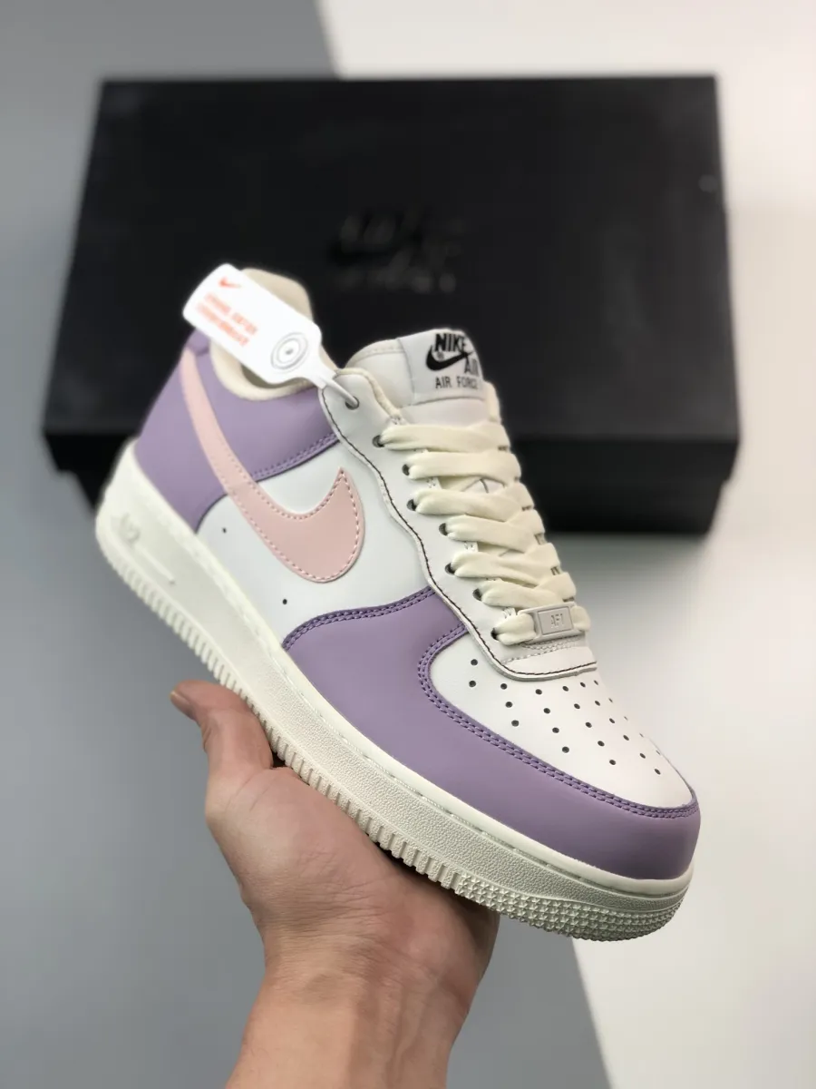 Nike Air Force 1 Low White Purple 1680452311 For Sale