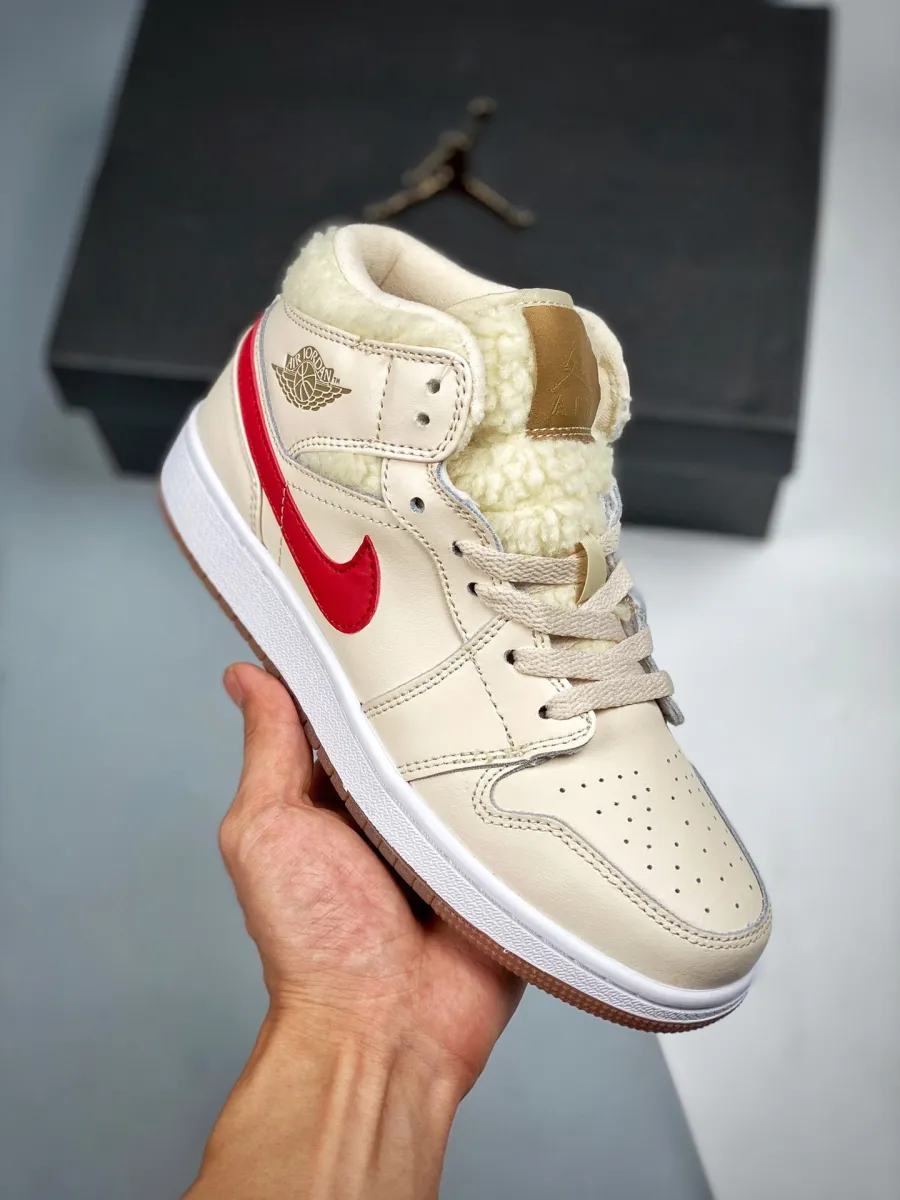 Women Air Jordan 1 Mid Gum Tan GS DO2207-264 #air jordans 1 pink and blue