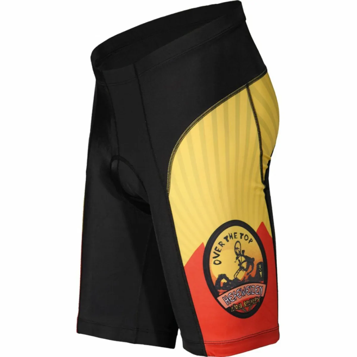 Moab Brewery Over the Top beer Men's Padded Cycling Shorts