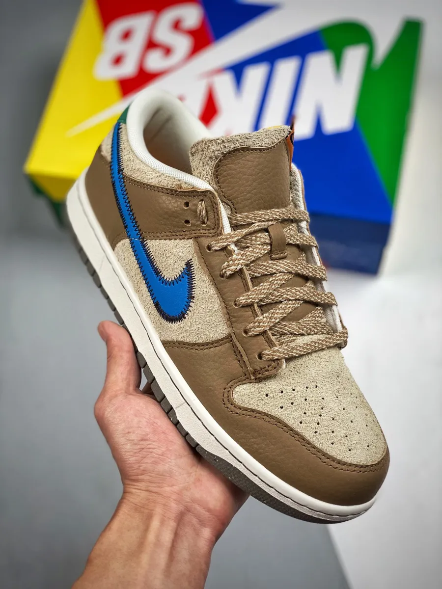 size? x Nike Dunk Low Dark Driftwood/Photo Blue-Rattan DO6712-200 / dark driftwood dunks