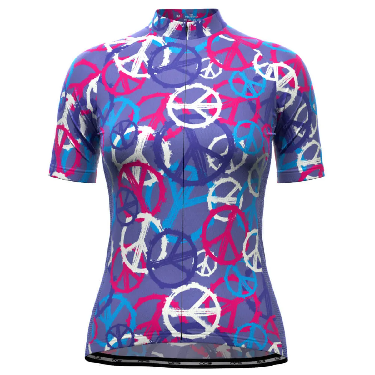 Women's Purple Peace Short Sleeve Cycling Jersey Restock