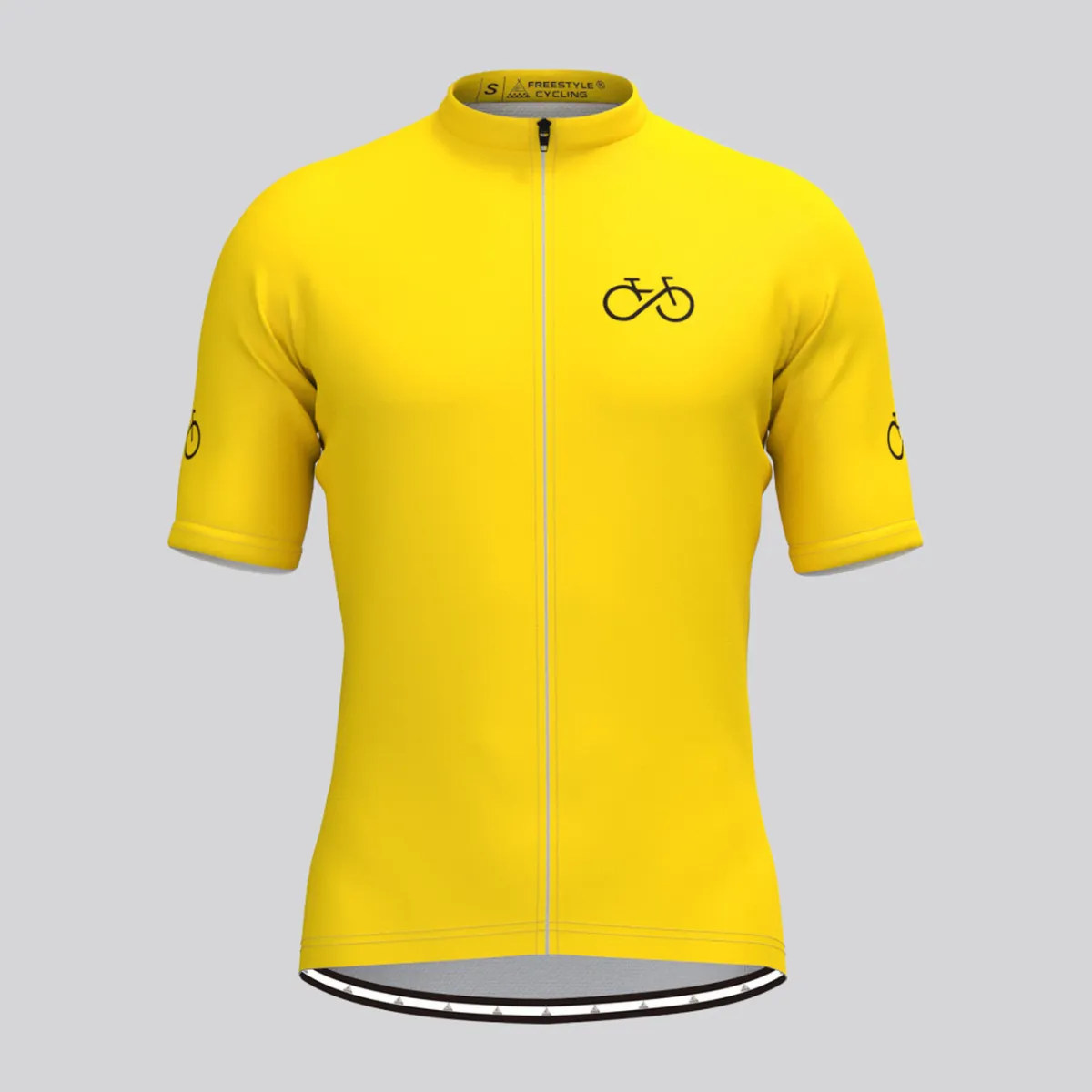 Ride Forever Men's Cycling Jersey-Yellow For Sale