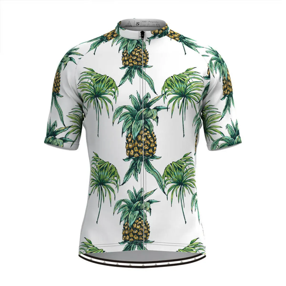 Men's Pineapple Print Aloha Hawaiian Cycling Jersey Online