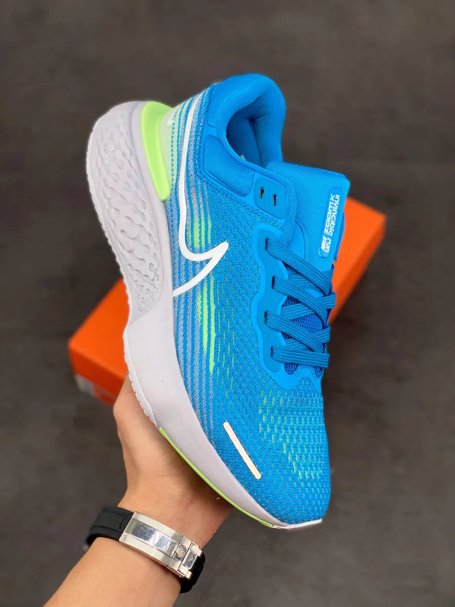 Nike ZoomX Invincible Run Flyknit Blue Orbit/Lime Glow nike invincible blue