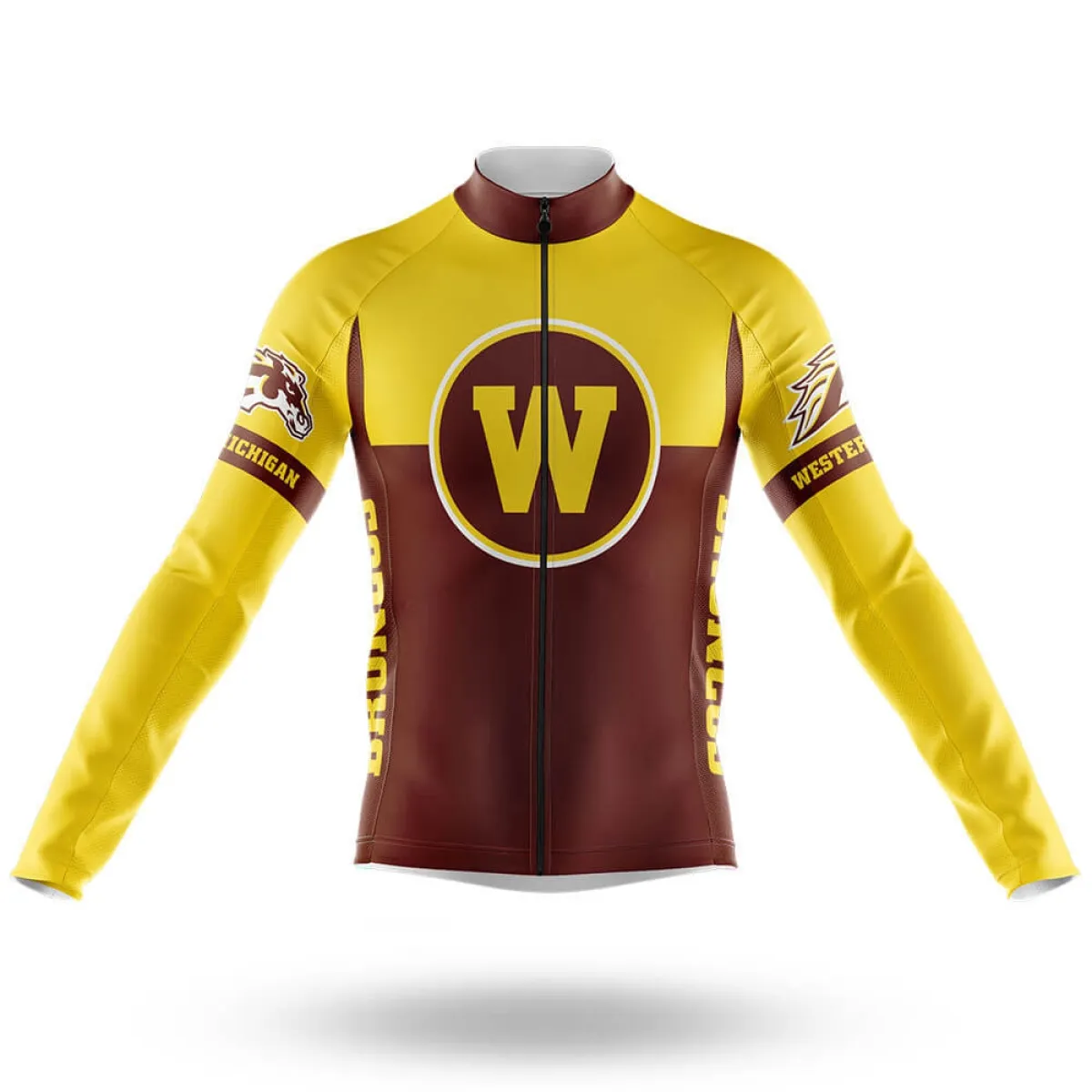 Western Michigan University V2 Long Sleeve Cycling Jersey Only