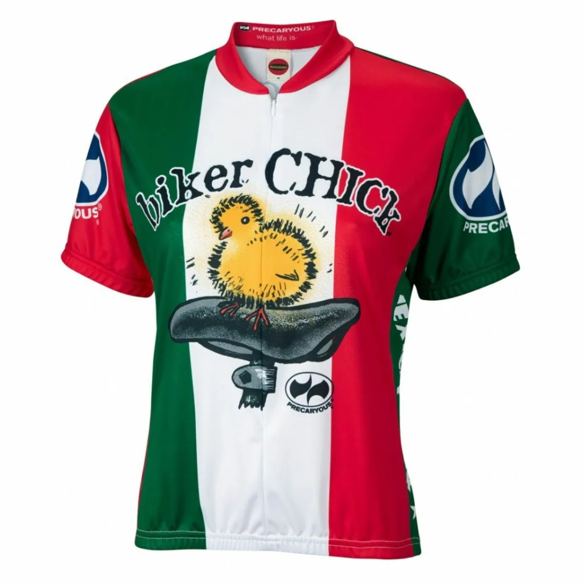 Mexican Biker Chick Women's Short sleeve Half zip cycling jersey
