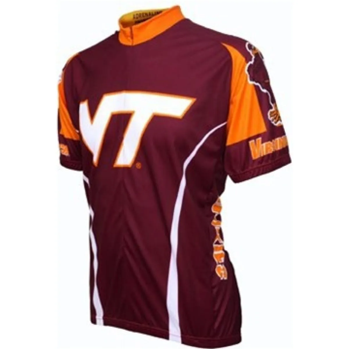 Virginia Tech Hokies Cycling Short Sleeve Jersey Bike Clothing Cycle Apparel