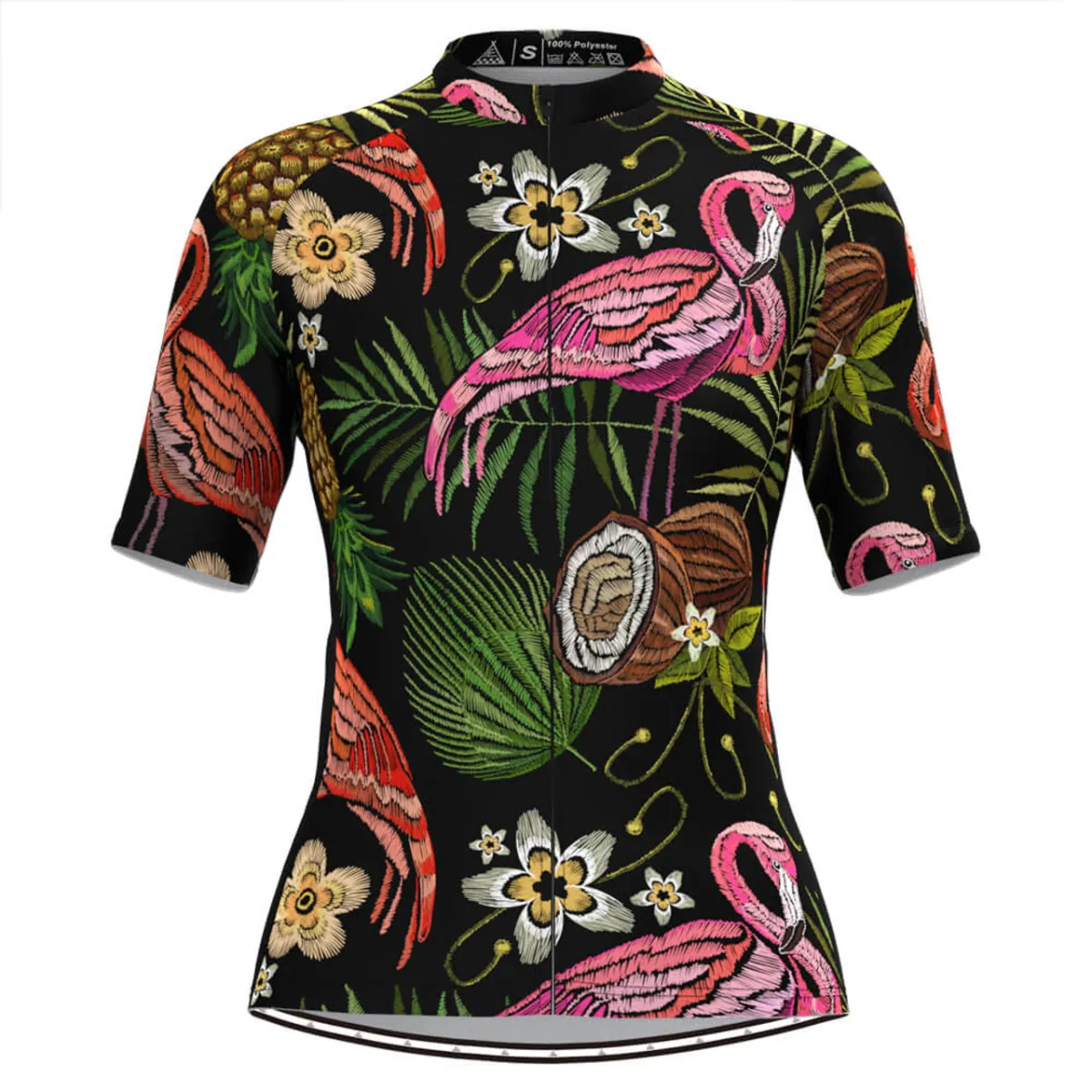 Women'S Tropical & Floral Print Hawaiian Jersey - Embroidery